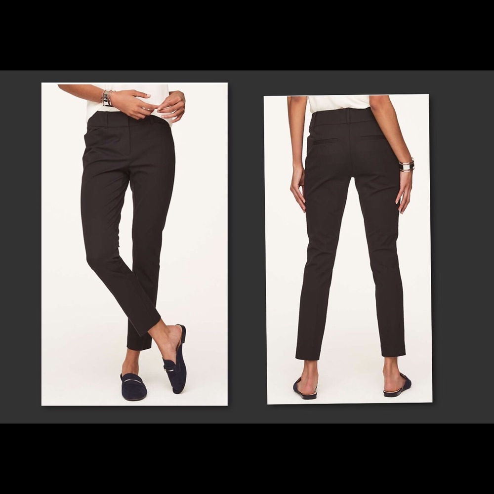 LOFT outlet Black Modern Skinny Ankle Pant size 2